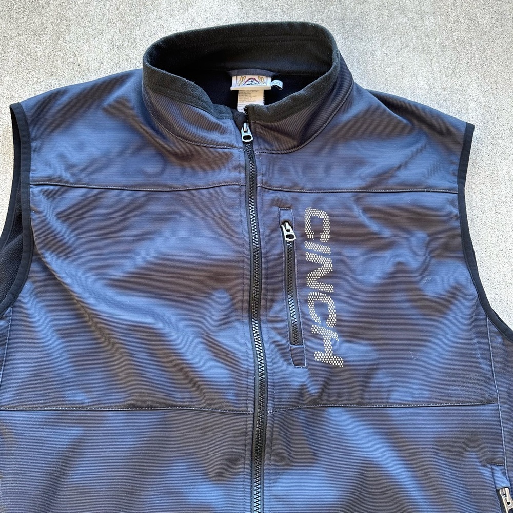 Cinch Vest Men Size 2XL Zip Up Fleece Lined Cowboy Workwear Western - Picture 2 of 9